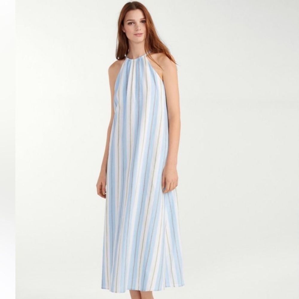 Tommy Bahama Chappel Striped Halter Maxi Dress, S